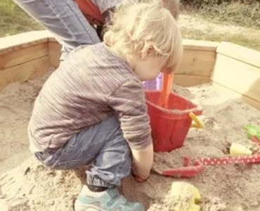 Stuiteren voorraad bedelaar Het juiste zand voor in de zandbak vinden